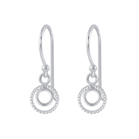 Gedrehte Ohrringe 925 Silber