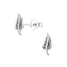 Bl�tter Ohrringe 925 Silber