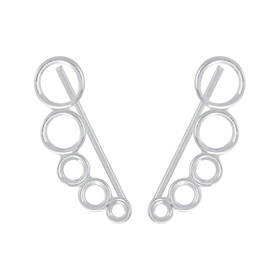 Runde Ohrklemmen 925 Silber