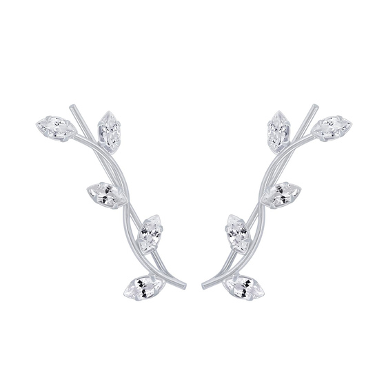 Strauch Ohrklemmen 925 Silber