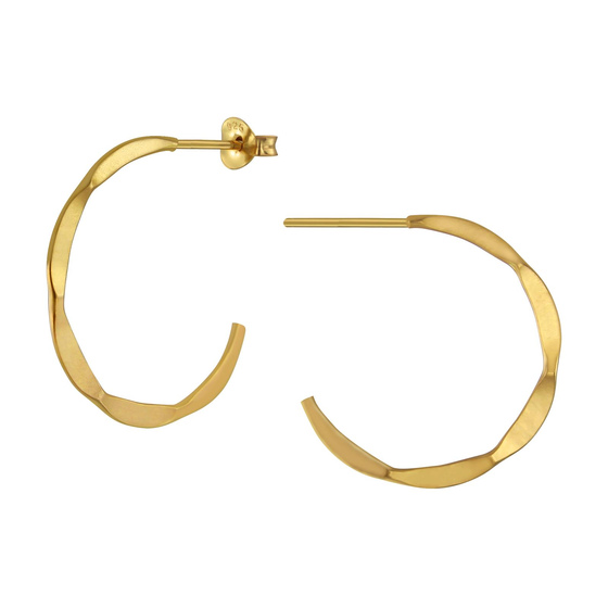 Halbcreolen Ohrringe 925 Silber