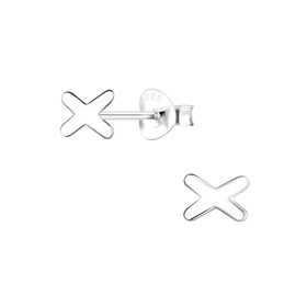 Kreuz Ohrringe 925 Silber
