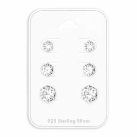 Exquisites Ohrring-Set aus 925er Sterling Silber mit...