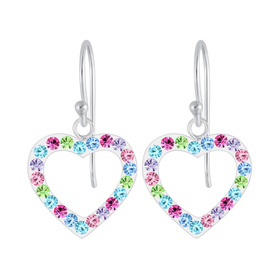 Herz Ohrringe 925 Silber