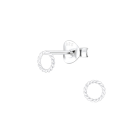 Runde Ohrringe 925 Silber