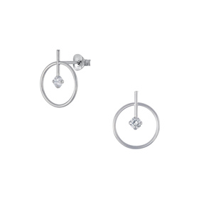 Geometrische Ohrringe 925 Silber