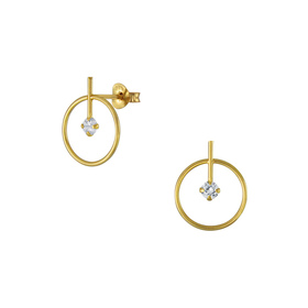 Geometrische Ohrringe 925 Silber