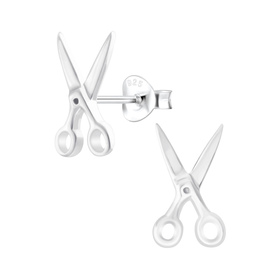 Scheren Ohrringe 925 Silber