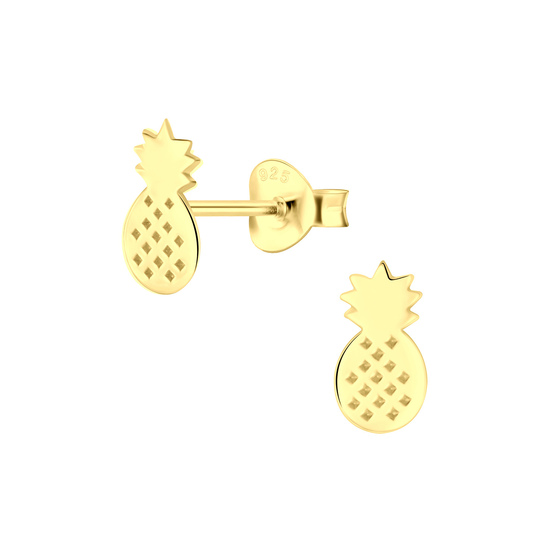 Ananas Ohrringe 925 Silber