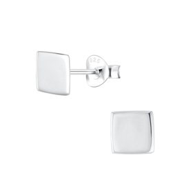 Quadratische Ohrringe 925 Silber