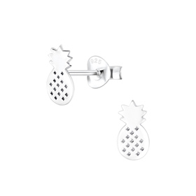 Ananas Ohrringe 925 Silber