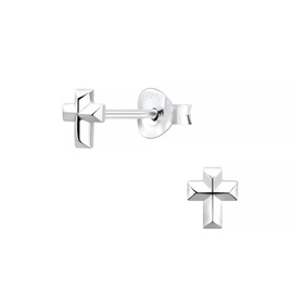 Kreuz Ohrringe 925 Silber
