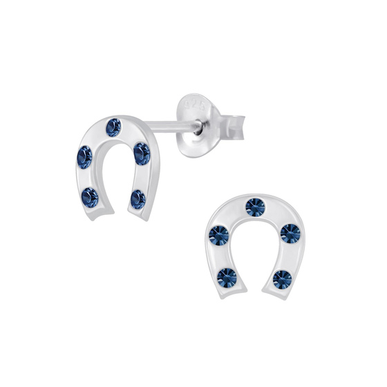 Hufeisen Ohrringe 925 Silber