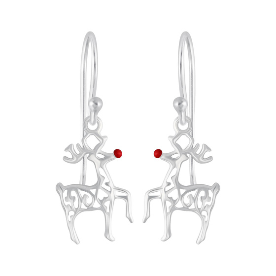 Rentier Ohrringe 925 Silber
