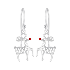 Rentier Ohrringe 925 Silber