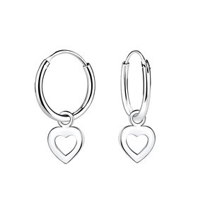 Herz Creolen 925 Silber