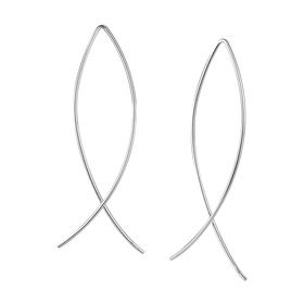 Stab Ohrringe 925 Silber