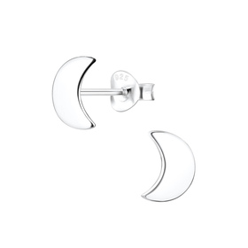 Mond Ohrringe 925 Silber