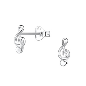 Notenschl�ssel Ohrringe 925 Silber