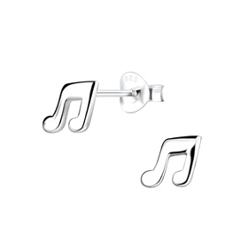 Musiknoten Ohrringe 925 Silber