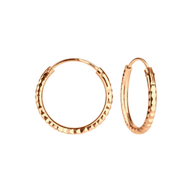 16mm Diamond Cut Creolen 925 Silber