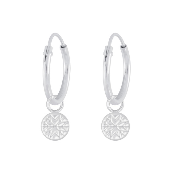 Gemusterte Creolen 925 Silber