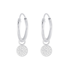 Gemusterte Creolen 925 Silber