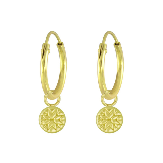 Gemusterte Creolen 925 Silber