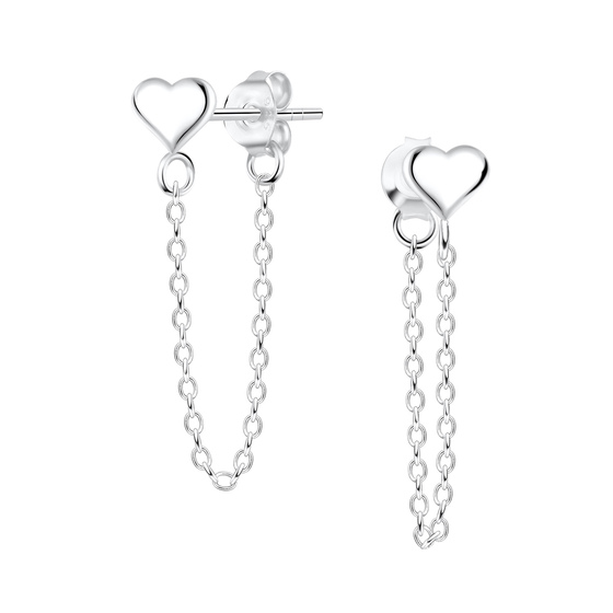 Herz Ohrringe 925 Silber