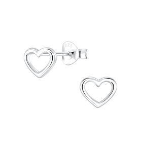 Herz Ohrringe 925 Silber