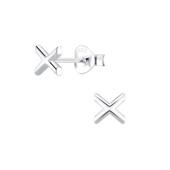 X Ohrringe 925 Silber