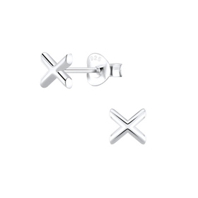 X Ohrringe 925 Silber