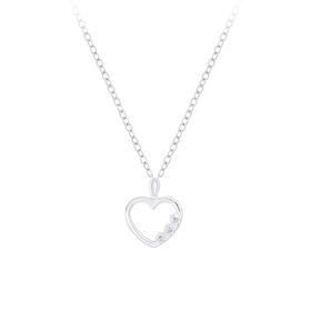 Herz Halskette 925 Silber
