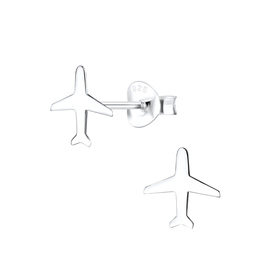 Flugzeug Ohrringe 925 Silber