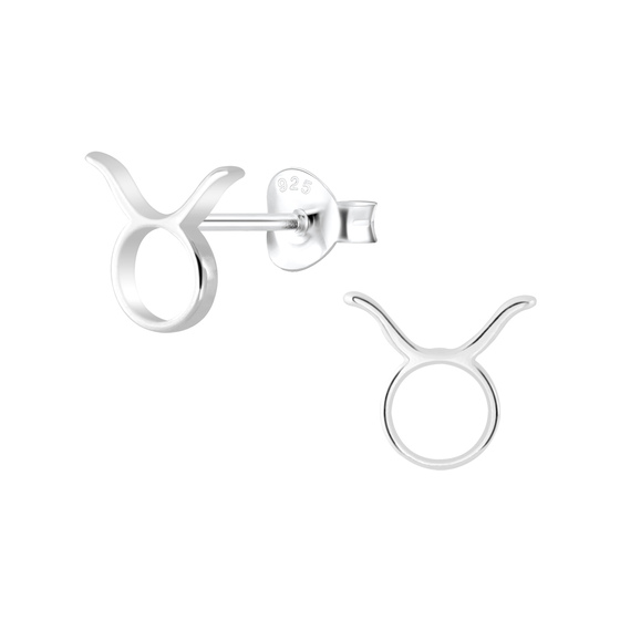 Stier Sternzeichen Ohrringe 925 Silber