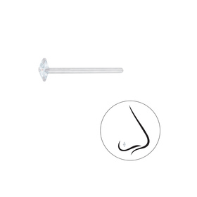 2x4mm Marquise Nasenstecker 925 Silber