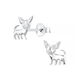 Hunde Ohrringe 925 Silber
