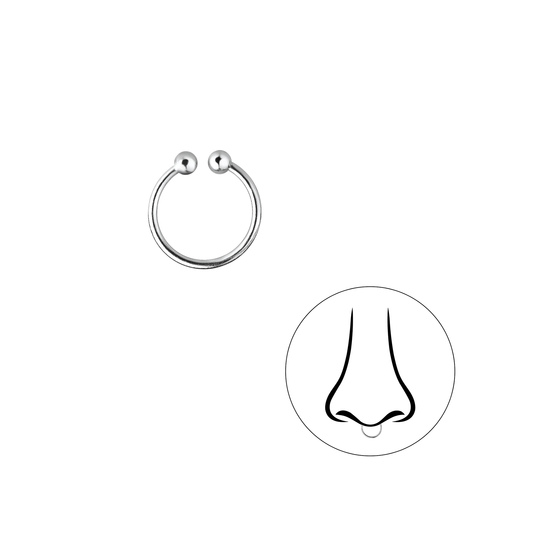 8mm Nasenstecker 925 Silber