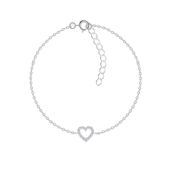 Herz Armband 925 Silber