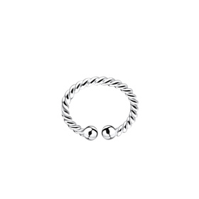 Runde Ohrklemme 925 Silber