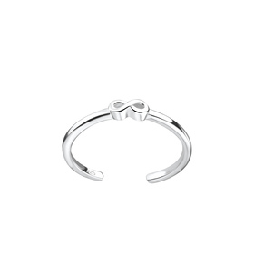 Infinity Zehenring 925 Silber