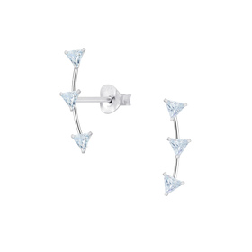 Zirkonia Ohrringe 925 Silber