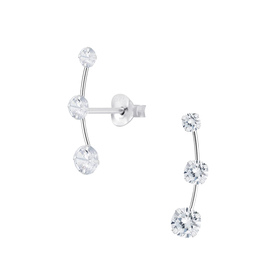 Zirkonia Ohrringe 925 Silber