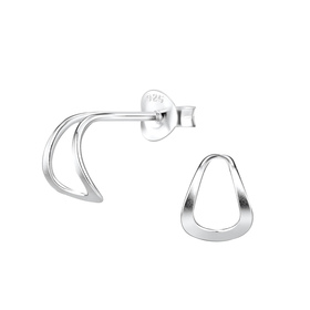 Halbcreolen Ohrringe 925 Silber