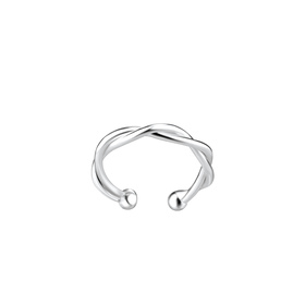 Runde Ohrklemme 925 Silber