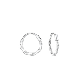 11mm Gedrehte Creolen 925 Silber