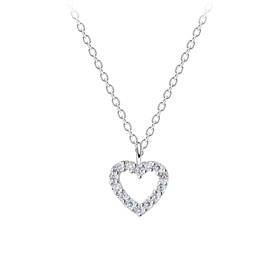 Herz Halskette 925 Silber
