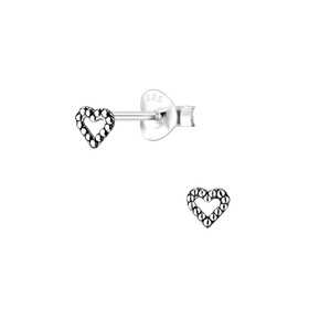 Herz Ohrringe 925 Silber