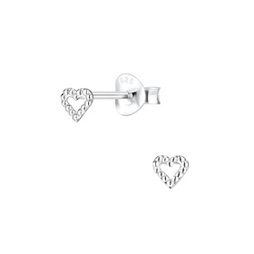 Herz Ohrringe 925 Silber