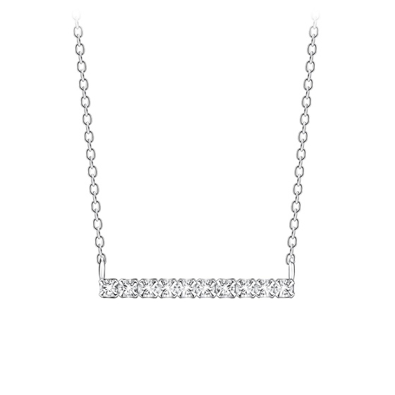 Stab Halskette 925 Silber